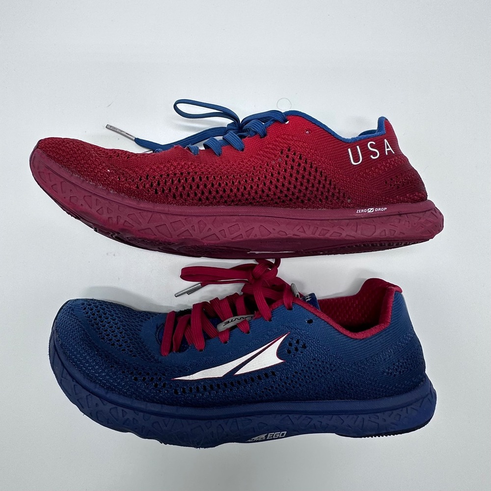 Altra Escalante USA Patriotic Running Shoes Womens 8.5 Red Blue Mismatched - Picture 6 of 13